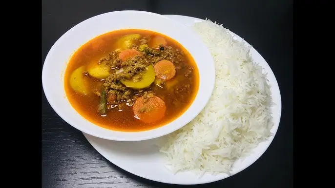 Meat Saloona With Rice صالونة لحم مع أرز