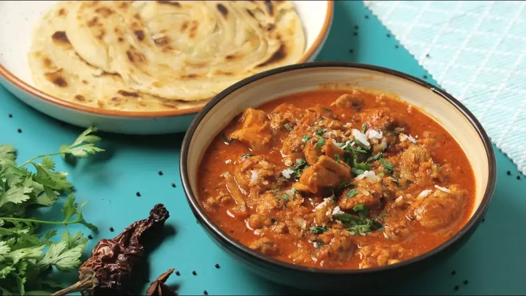 Chicken kadai With bread دجاج كاداي مع الخبز