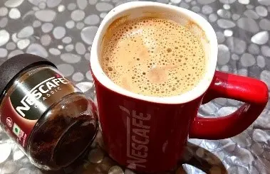 Black coffee with milk 