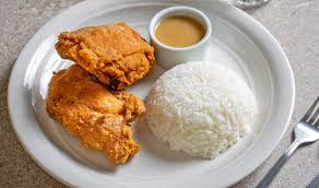 Fried chicken with rice 1/4 